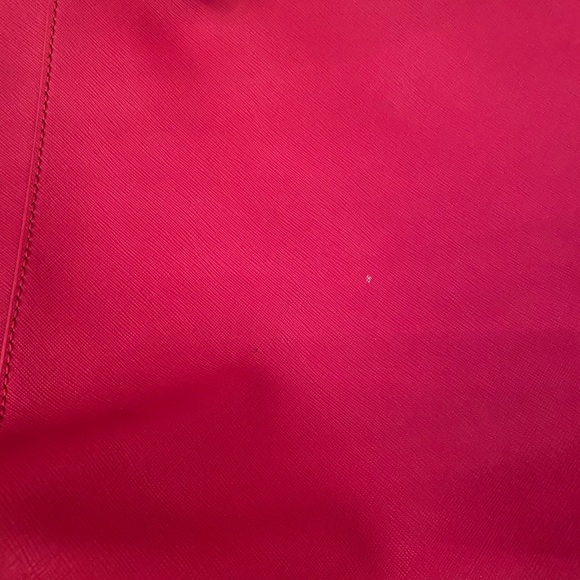 Tory Burch Emerson Large Hot Pink Saffiano Leather Buckle Tote - Picture 10 of 16